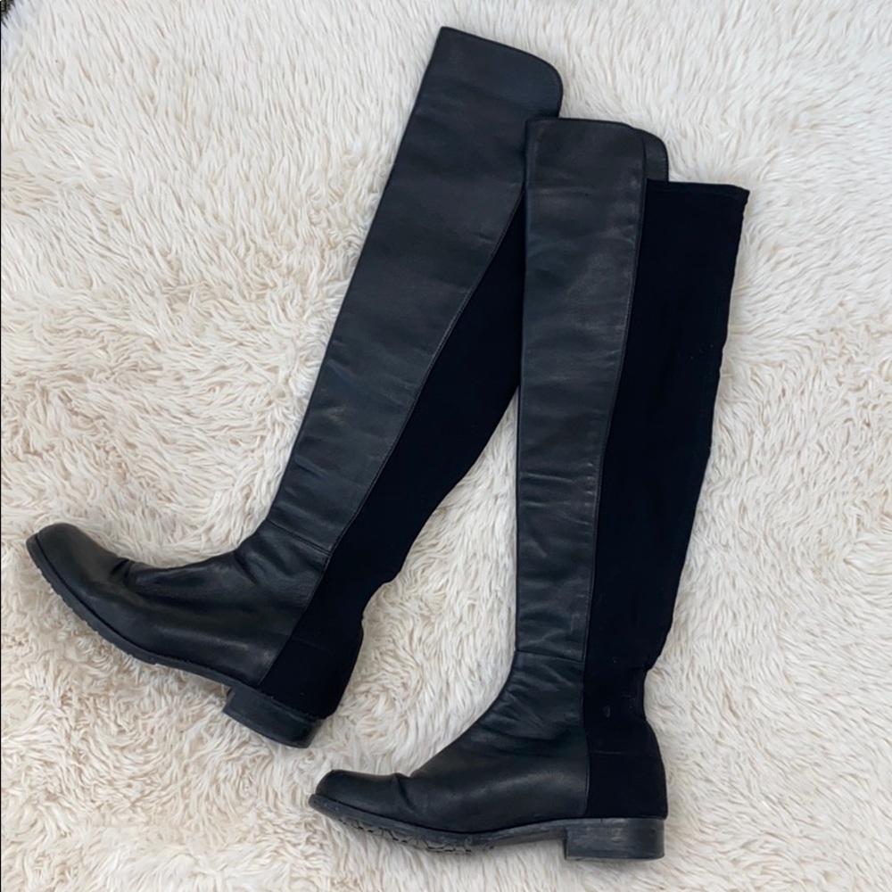 Stuart Weitzman 5050 Leather Over the Knee Boots